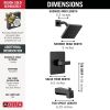 DELTA Velum Monitor 14 Series Tub & Shower — Matte Black