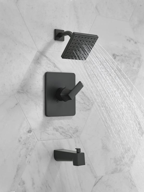 DELTA Velum Monitor 14 Series Tub & Shower — Matte Black