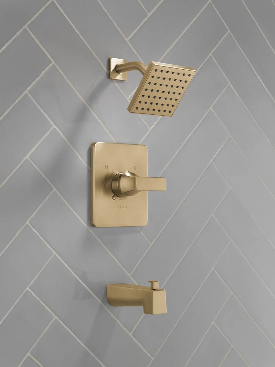 DELTA Velum Monitor 14 Series Tub & Shower — Champagne Bronze