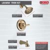 DELTA Lahara Monitor 14 Series Tub & Shower Trim — Champagne Bronze