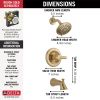 DELTA Lahara Monitor 14 Series Tub & Shower Trim — Champagne Bronze