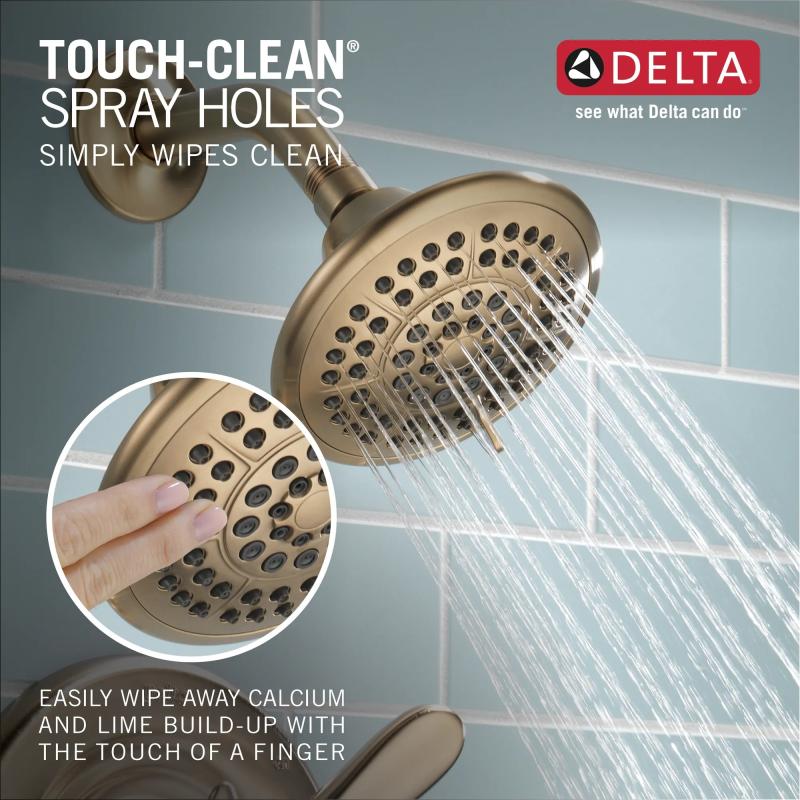 DELTA Lahara Monitor 14 Series Tub & Shower Trim — Champagne Bronze