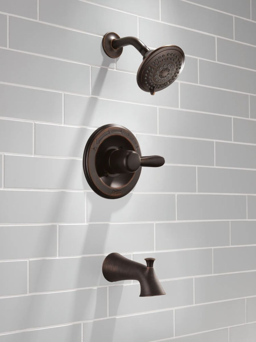 DELTA Lahara Monitor 14 Series Tub & Shower Trim — Venetian Bronze