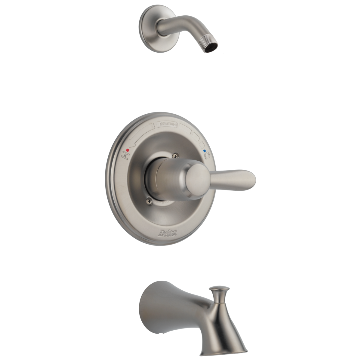 DELTA Lahara Monitor 14 Series Tub & Shower Trim - Less Head — Stainless