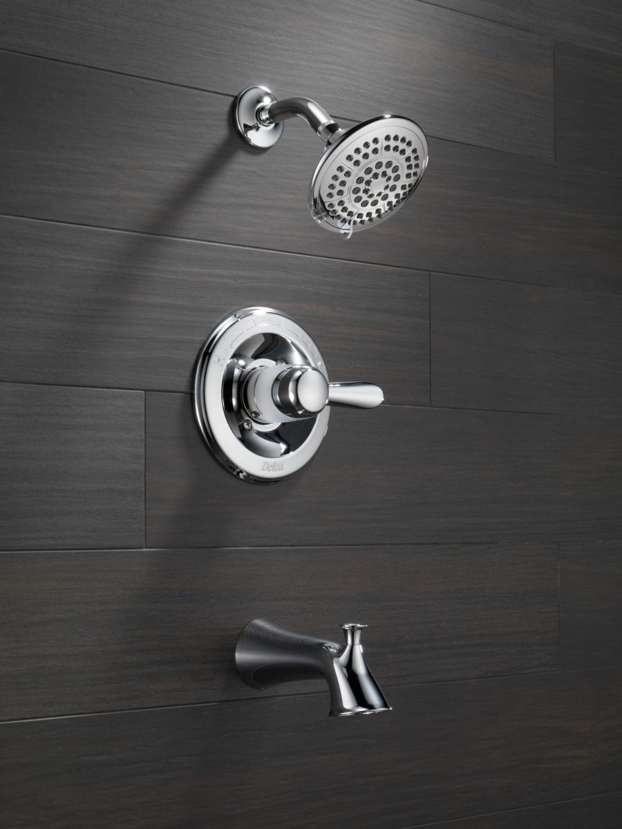 DELTA Lahara Monitor 14 Series Tub & Shower Trim — Chrome