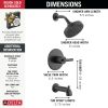 DELTA Altado Monitor 14 Series Tub & Shower Trim — Matte Black