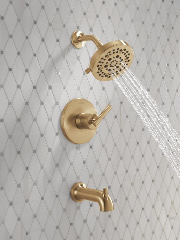 DELTA Altado Monitor 14 Series Tub & Shower Trim — Champagne Bronze
