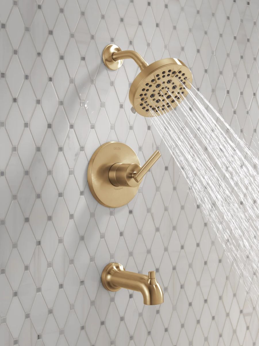 DELTA Altado Monitor 14 Series Tub & Shower Trim — Champagne Bronze