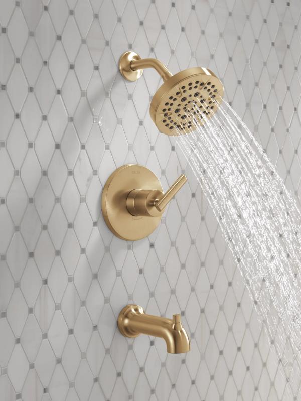 DELTA Altado Monitor 14 Series Tub & Shower Trim — Champagne Bronze