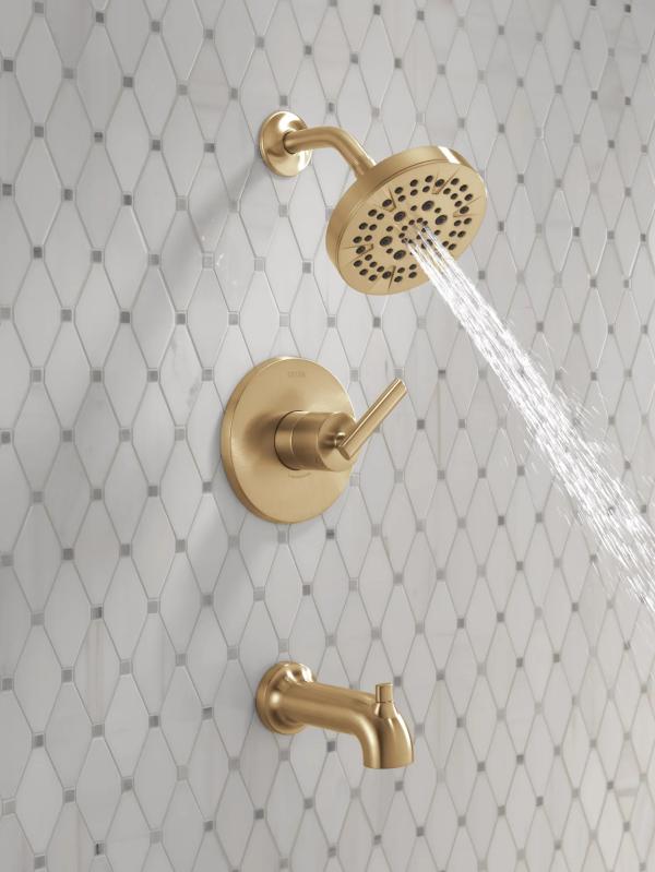 DELTA Altado Monitor 14 Series Tub & Shower Trim — Champagne Bronze