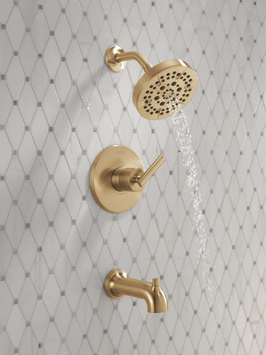 DELTA Altado Monitor 14 Series Tub & Shower Trim — Champagne Bronze