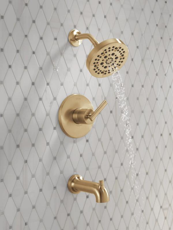 DELTA Altado Monitor 14 Series Tub & Shower Trim — Champagne Bronze