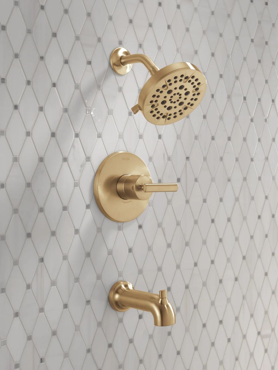DELTA Altado Monitor 14 Series Tub & Shower Trim — Champagne Bronze