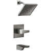 DELTA Trillian 14 Series H2Okinetic Tub Shower Trim — Lumicoat® Black Stainless