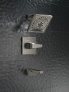 DELTA Trillian 14 Series H2Okinetic Tub Shower Trim — Lumicoat® Black Stainless