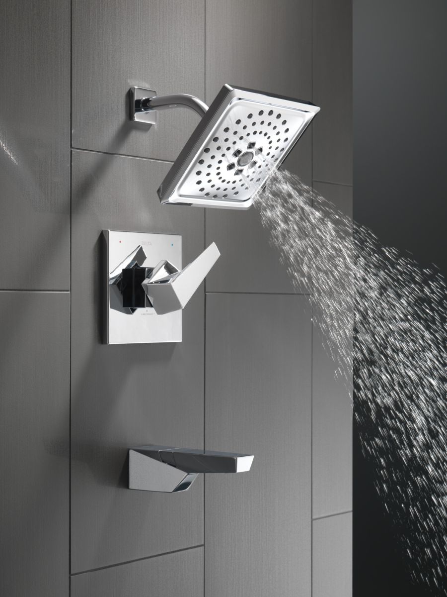 DELTA Trillian 14 Series H2Okinetic Tub Shower Trim — Lumicoat® Chrome