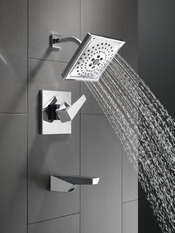 DELTA Trillian 14 Series H2Okinetic Tub Shower Trim — Lumicoat® Chrome