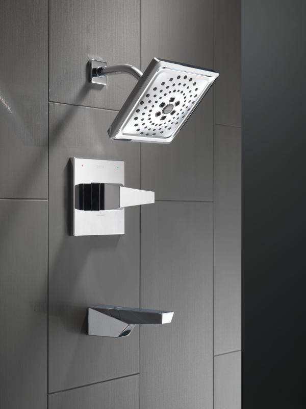 DELTA Trillian 14 Series H2Okinetic Tub Shower Trim — Lumicoat® Chrome