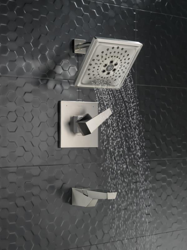 DELTA Trillian 14 Series H2Okinetic Tub Shower Trim — Lumicoat® Stainless