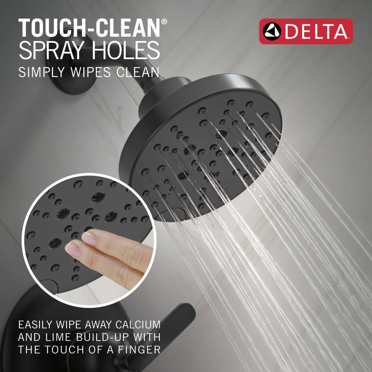 DELTA Bonacci 14 Series Tub Shower Trim — Matte Black