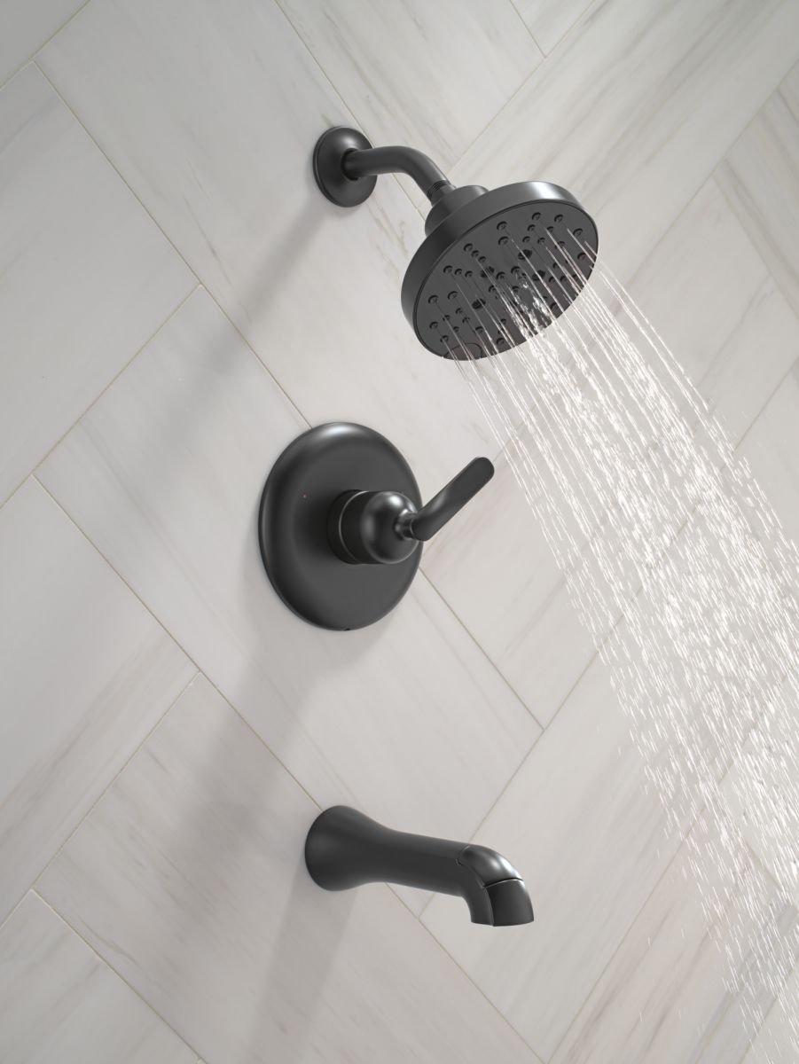 DELTA Bonacci 14 Series Tub Shower Trim — Matte Black