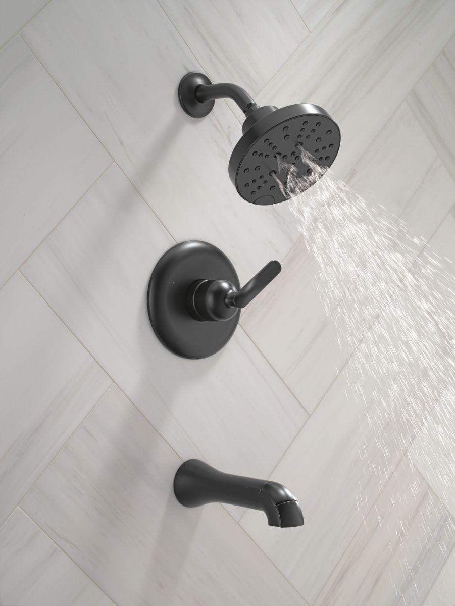 DELTA Bonacci 14 Series Tub Shower Trim — Matte Black