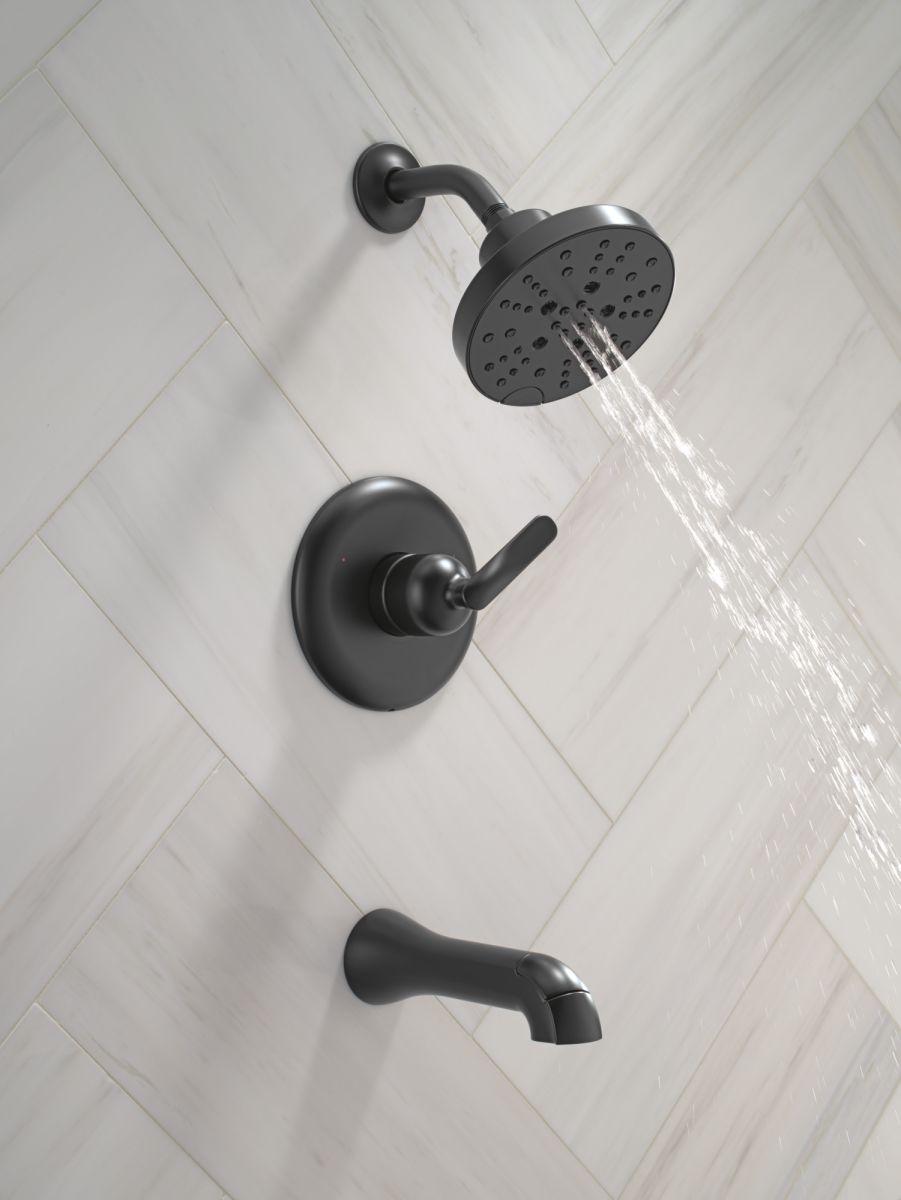 DELTA Bonacci 14 Series Tub Shower Trim — Matte Black