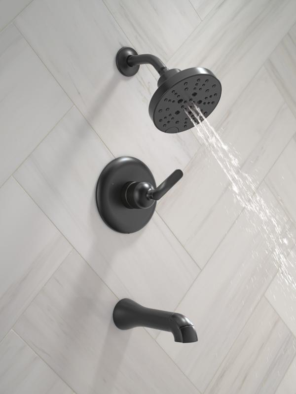 DELTA Bonacci 14 Series Tub Shower Trim — Matte Black