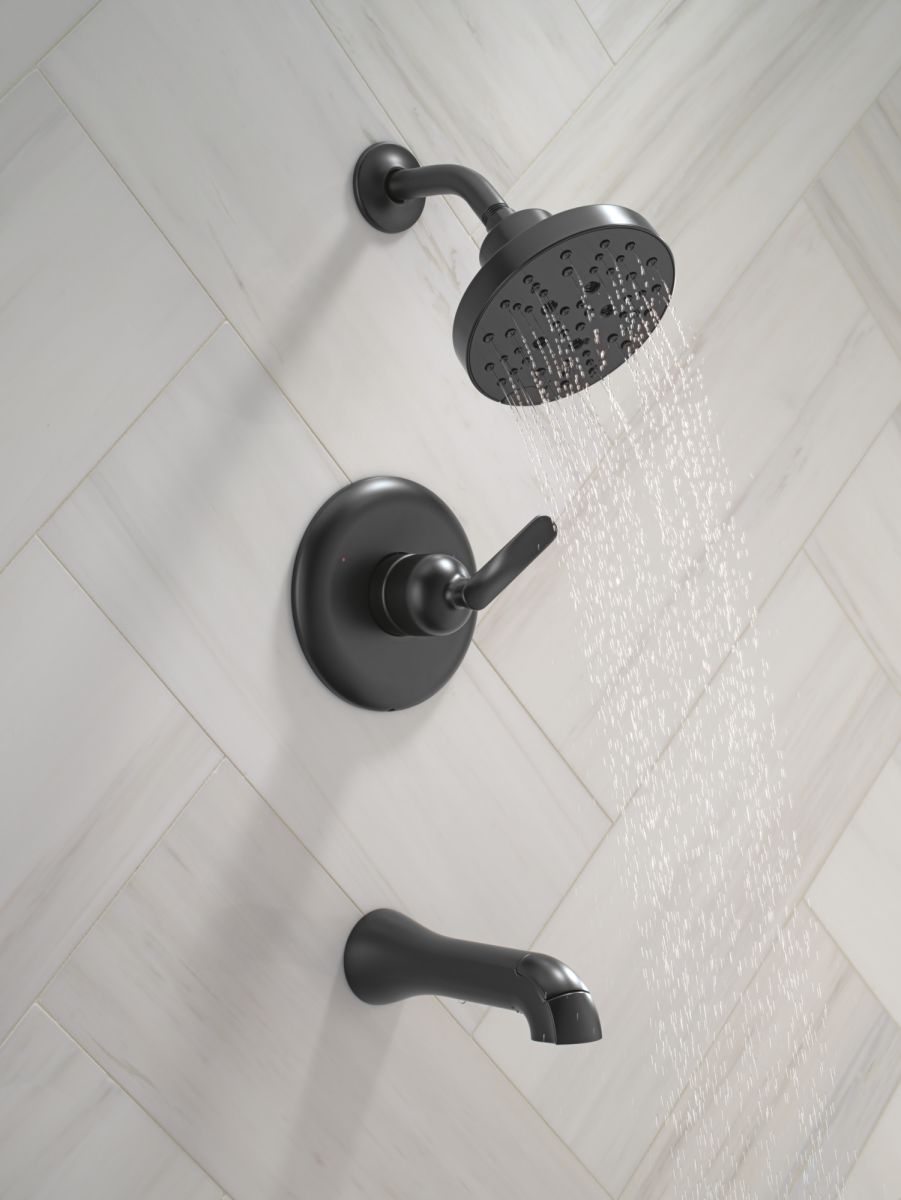 DELTA Bonacci 14 Series Tub Shower Trim — Matte Black