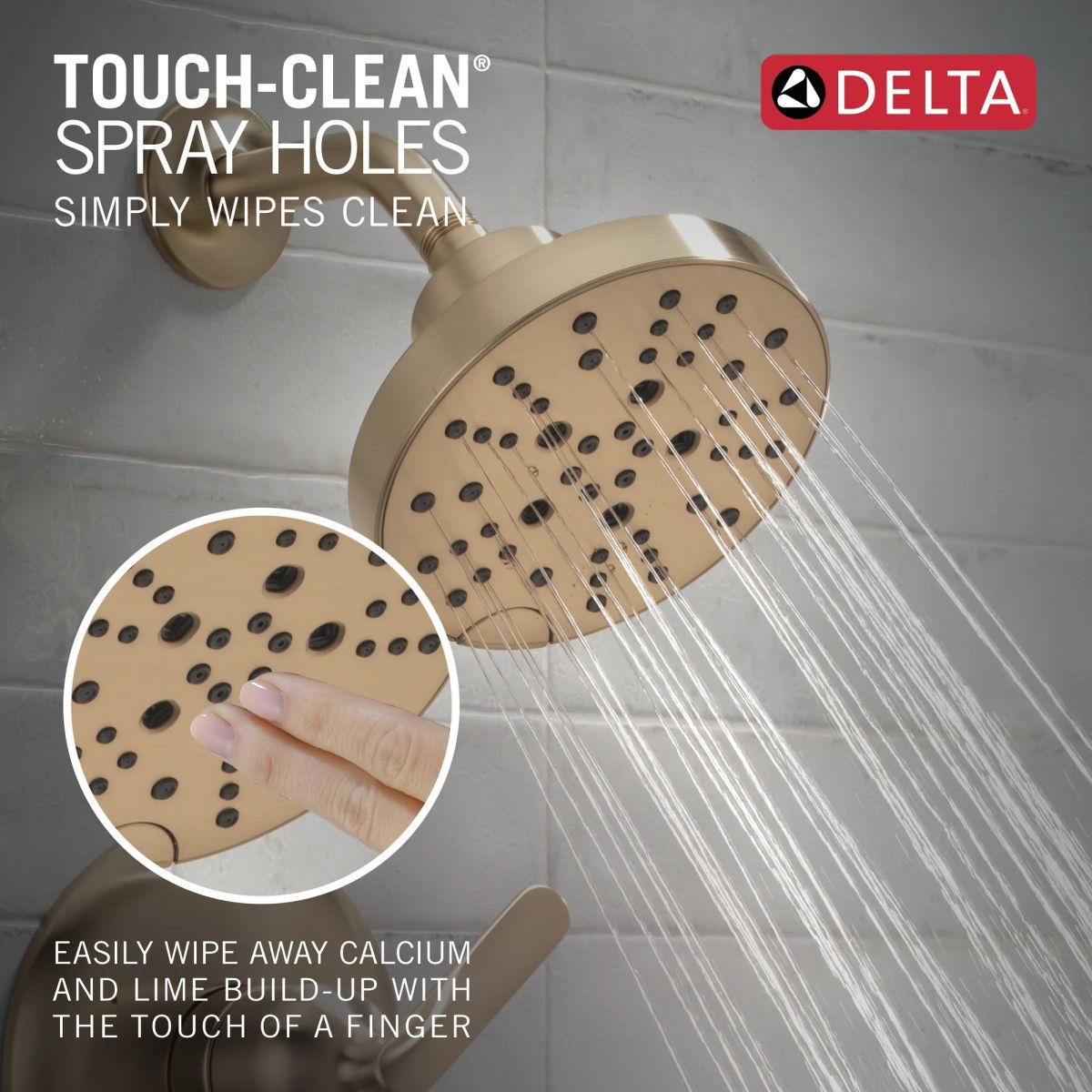 DELTA Bonacci 14 Series Tub Shower Trim — Lumicoat® Champagne Bronze
