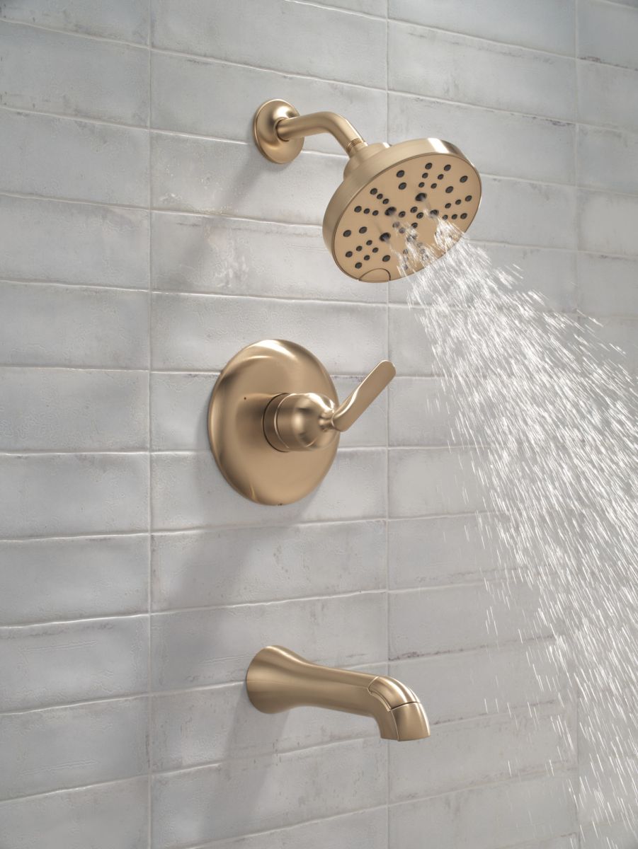DELTA Bonacci 14 Series Tub Shower Trim — Lumicoat® Champagne Bronze