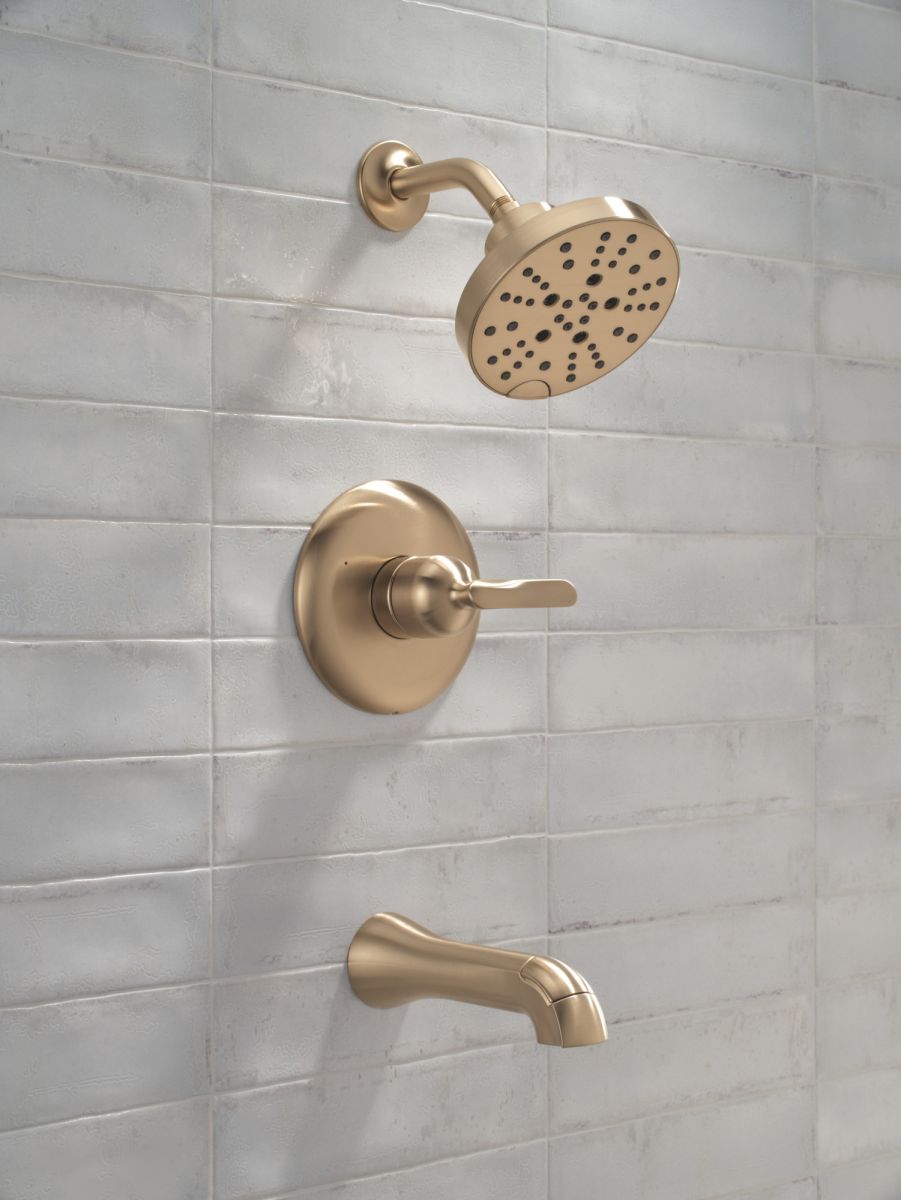 DELTA Bonacci 14 Series Tub Shower Trim — Lumicoat® Champagne Bronze