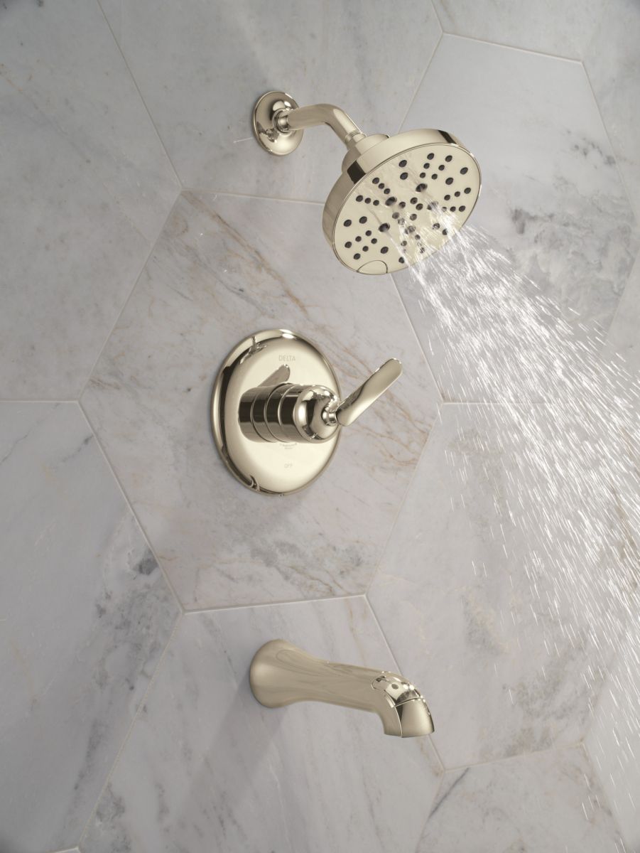 DELTA Bonacci 14 Series Tub Shower Trim — Lumicoat® Polished Nickel