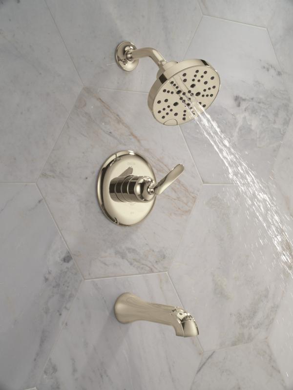 DELTA Bonacci 14 Series Tub Shower Trim — Lumicoat® Polished Nickel