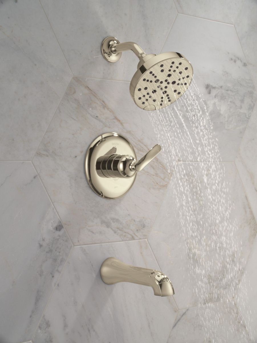 DELTA Bonacci 14 Series Tub Shower Trim — Lumicoat® Polished Nickel