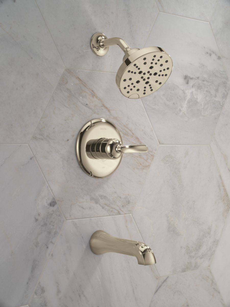 DELTA Bonacci 14 Series Tub Shower Trim — Lumicoat® Polished Nickel