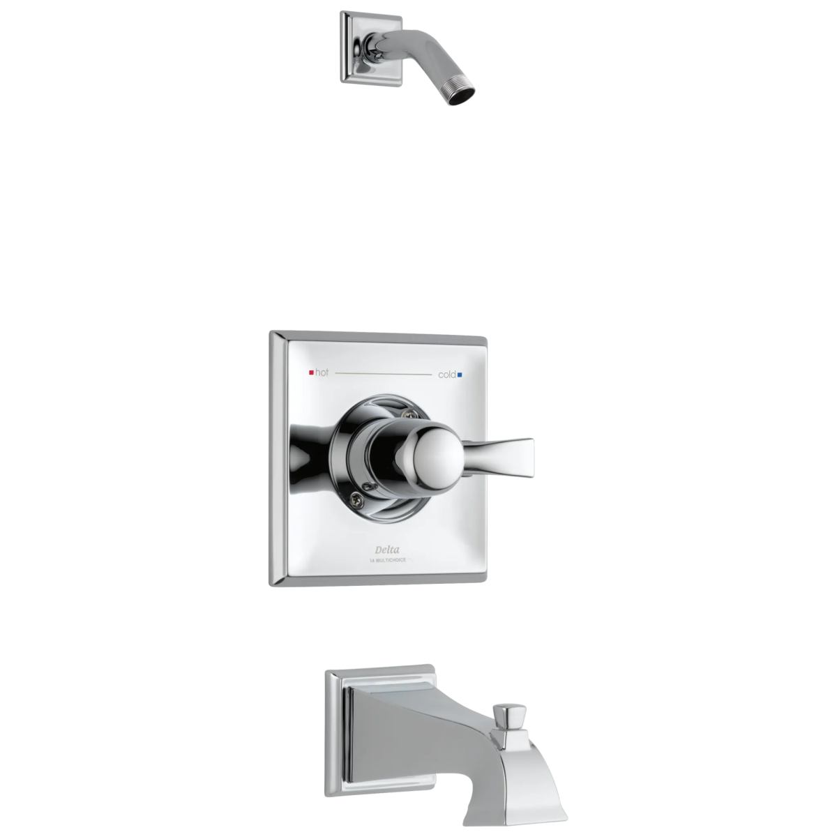 DELTA Dryden Monitor 14 Series Tub & Shower Trim - Less Head — Chrome