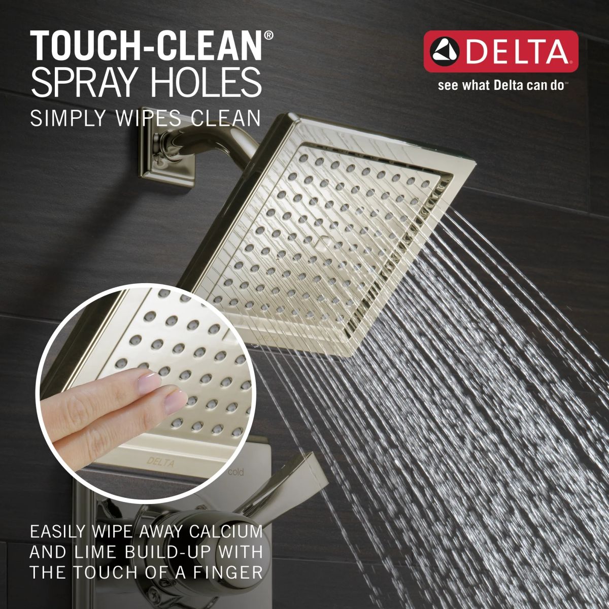 DELTA Dryden Monitor 14 Series Tub & Shower Trim — Polished Nickel