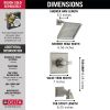 DELTA Dryden Monitor 14 Series Tub & Shower Trim — Stainless