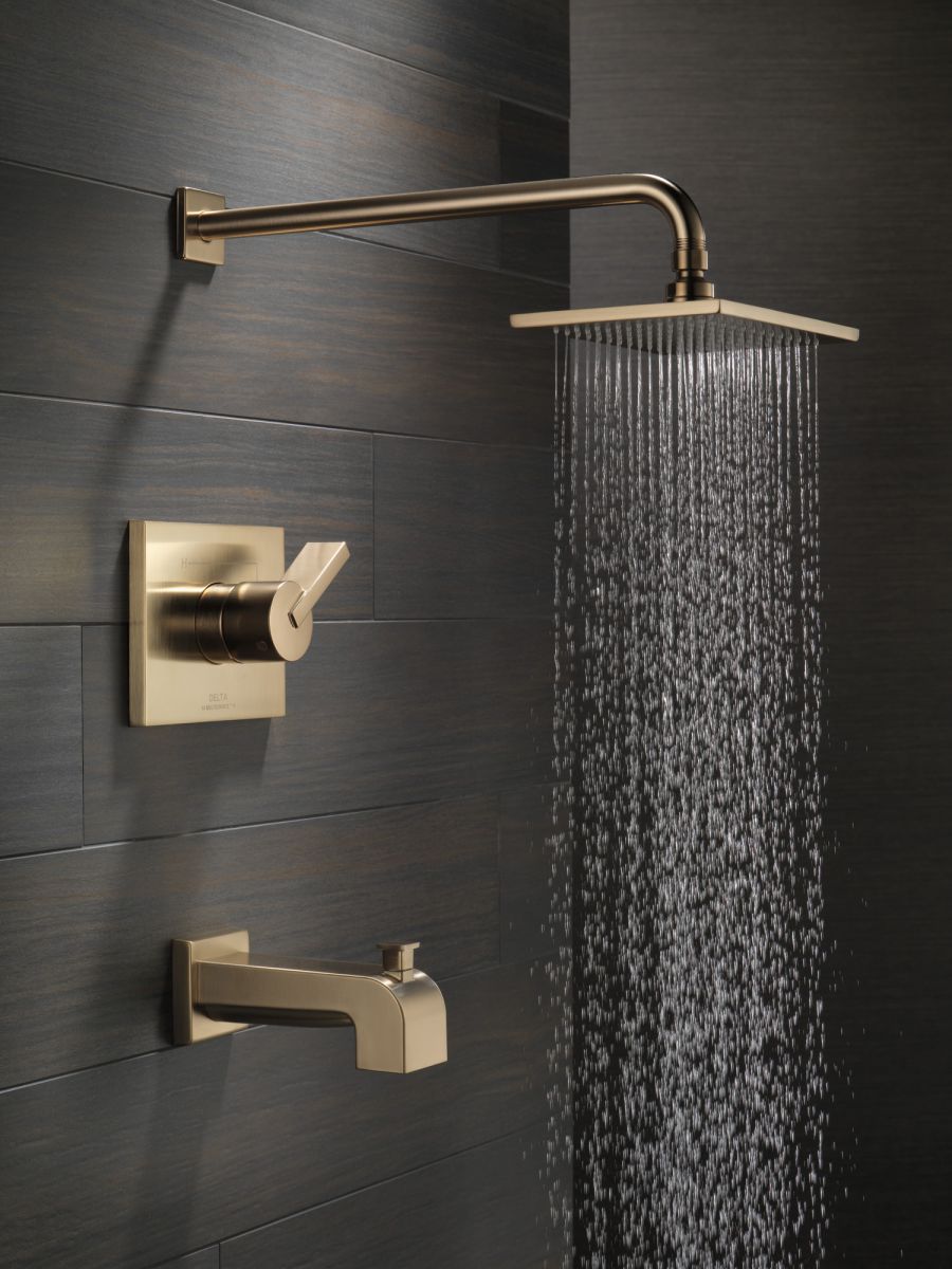 DELTA Vero Monitor 14 Series Tub & Shower Trim — Champagne Bronze