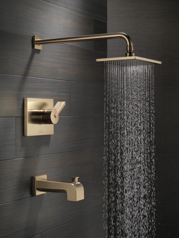 DELTA Vero Monitor 14 Series Tub & Shower Trim — Champagne Bronze