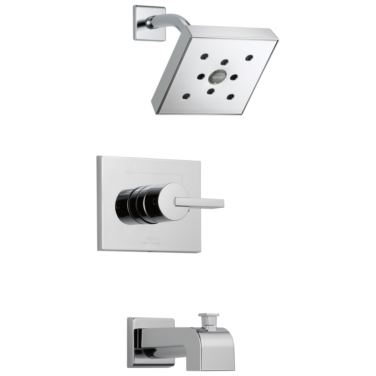DELTA Vero Monitor 14 Series H2OKINETIC Tub & Shower Trim — Chrome