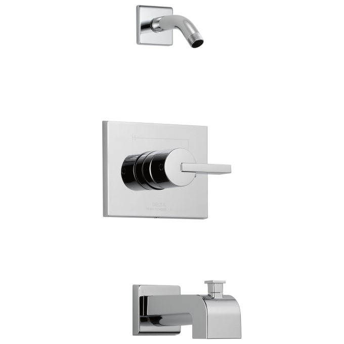 DELTA Vero Monitor 14 Series Tub & Shower Trim - Less Head — Chrome