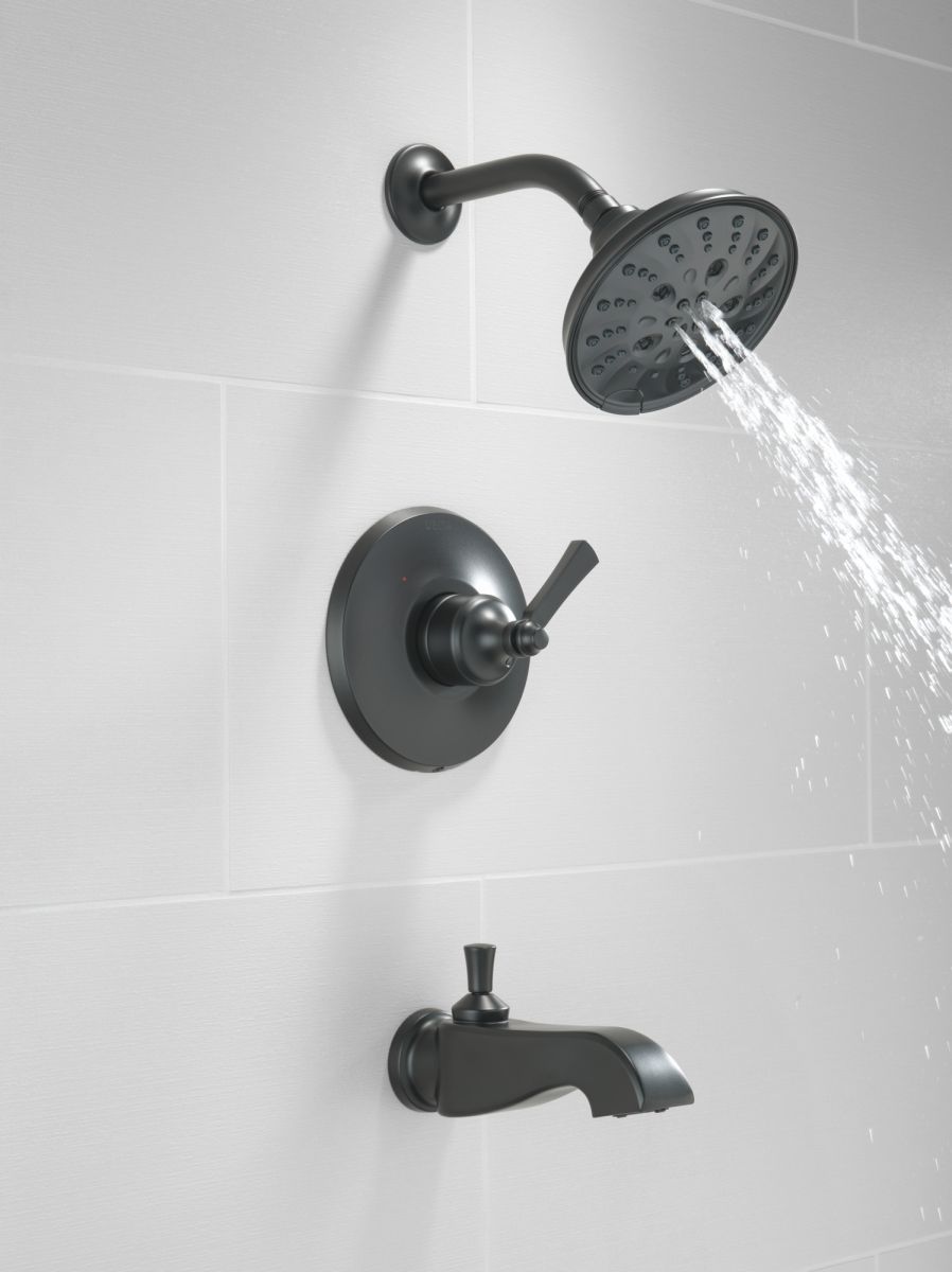 DELTA Dorval Monitor 14 Series Shower Trim - Less Handle — Matte Black