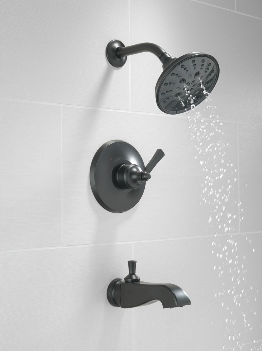 DELTA Dorval Monitor 14 Series Shower Trim - Less Handle — Matte Black