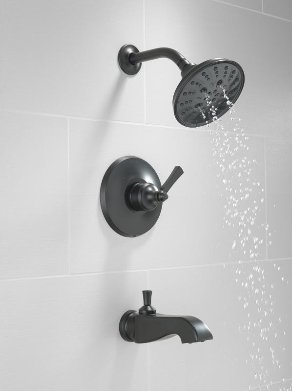 DELTA Dorval Monitor 14 Series Shower Trim - Less Handle — Matte Black