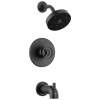 DELTA Trinsic H2OKINETIC Tub Shower Trim — Matte Black