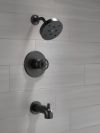 DELTA Trinsic H2OKINETIC Tub Shower Trim — Matte Black