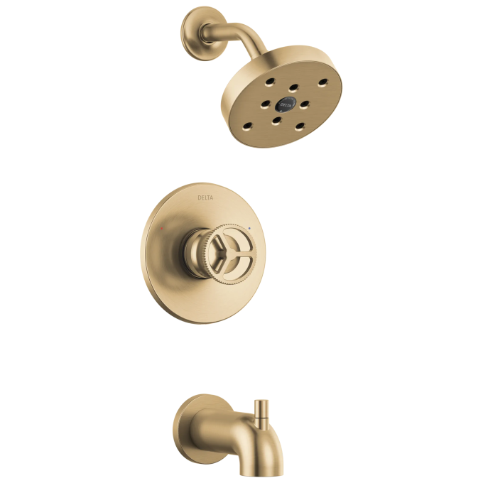 DELTA Trinsic H2OKINETIC Tub Shower Trim — Champagne Bronze