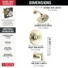 DELTA Trinsic H2OKINETIC Tub Shower Trim — Polished Nickel